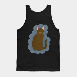 Brown Tabby Cat Tank Top